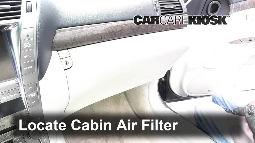 2008 Lexus LS460 4.6L V8 Air Filter (Cabin) Replace